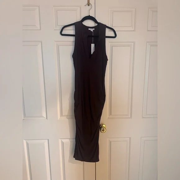 james perse ruched tank dress Ruched Tank Mini Dress